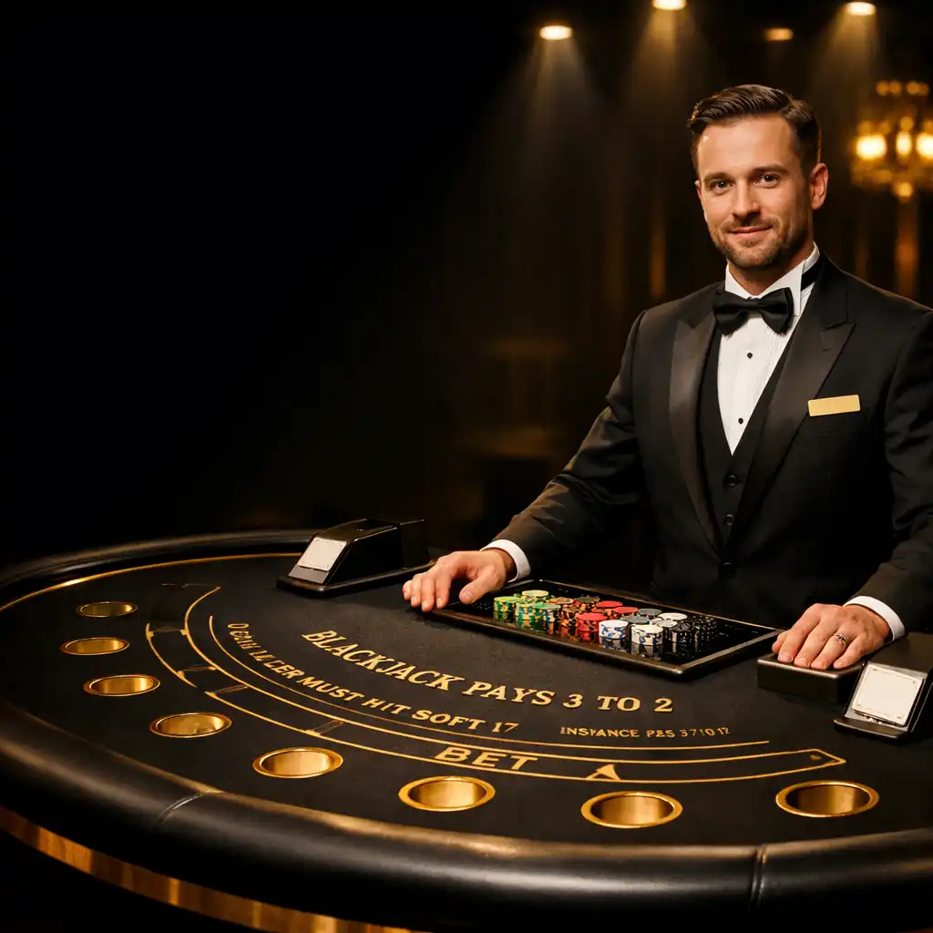 Stół blackjack na evencie